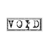 Void Typography Word niet wettelijk bindend Rubberstempel (Afrduk)