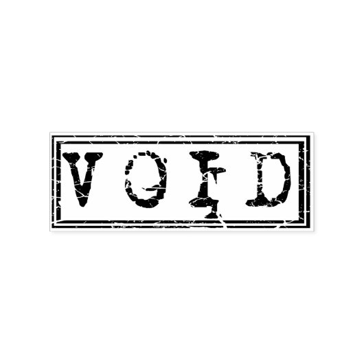 Void Typography Word niet wettelijk bindend Rubberstempel (Afrduk)