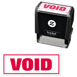 VOID zelfinktig stempel voor kantoor met omkaderde