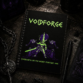 Voidforge "Penitent One" Dark Fantasy Pixel Art Notitieboek