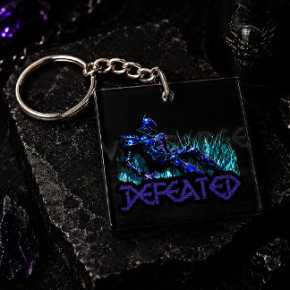 VoidForge "Verslagen" Dark Fantasy Gevallen Ridder Sleutelhanger