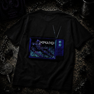 VoidForge "Verslagen" Retro TV Donkere Fantasy Gra T-shirt