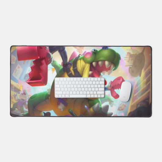 Void's Terror Gaming Desk Mat | T-rex dinosaurus S (Keyboard & Muis)