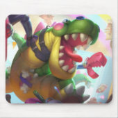 Void's Terror Gaming Mousepad | T-Rex-Speelgoed Muismat (Voorkant)