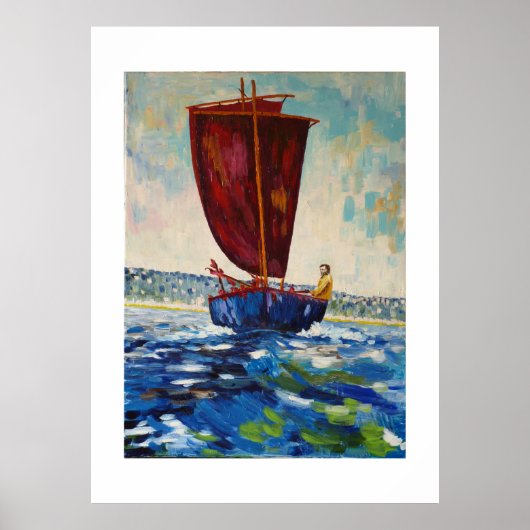 voilier traditionnel au large de l'Ecosse Poster (Voorkant)
