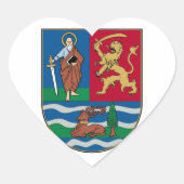Vojvodina grijpen, wapen hart sticker (Voorkant)