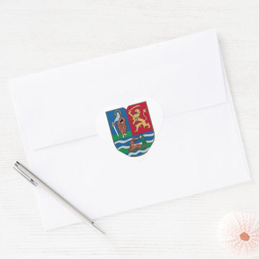 Vojvodina grijpen, wapen hart sticker (Envelop)