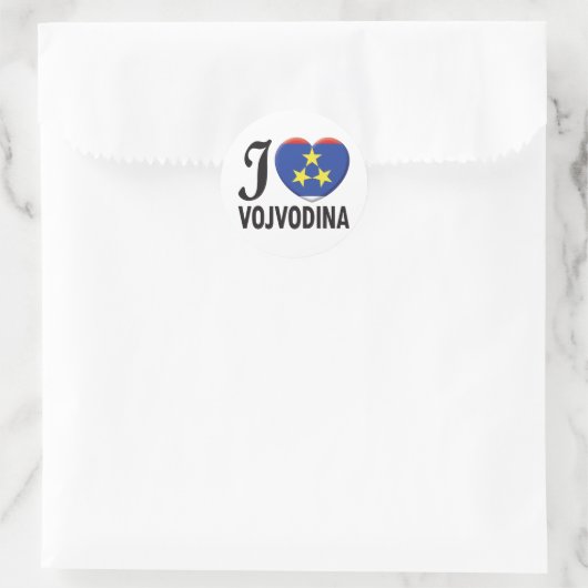 Vojvodina Liefde Ronde Sticker (Tas)