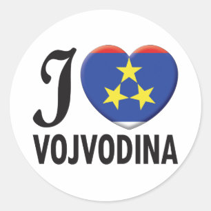 Vojvodina Liefde Ronde Sticker