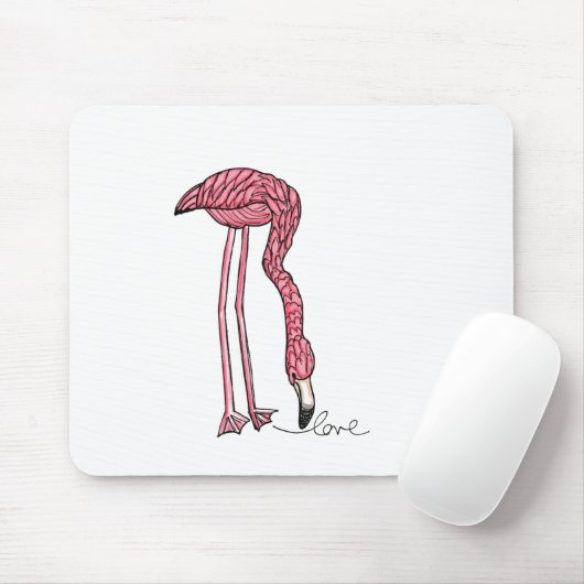 Vol25- Flamingo liefde Muismat (Met muis)