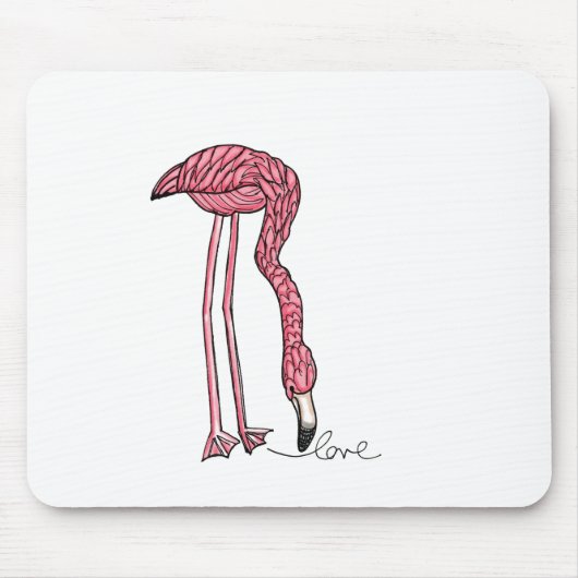 Vol25- Flamingo liefde Muismat (Voorkant)