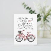Vol25 leven is als fietsen briefkaart (Staand voorkant)