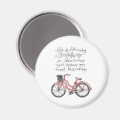 Vol25 leven is als fietsen magneet (Voorkant / Achterkant)