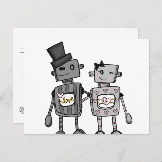 Vol25- liefde gebeurt briefkaart (Voorkant / Achterkant)