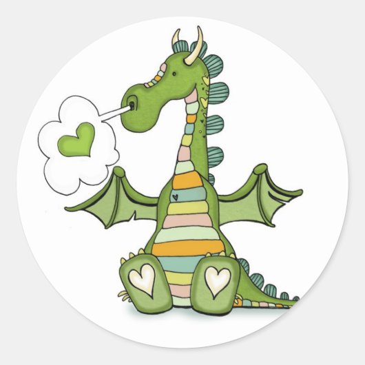 vol25- puff of love ronde sticker (Voorkant)