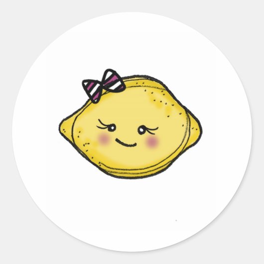 Vol25 Rosey Cheeked lemon head sticker (Voorkant)