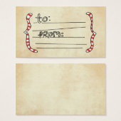 Vol25 - Serie met cadeautjes label 2 Visitekaartje (Voorkant /achterkant)