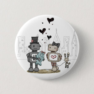 vol25 - uit het hart ronde button 5,7 cm