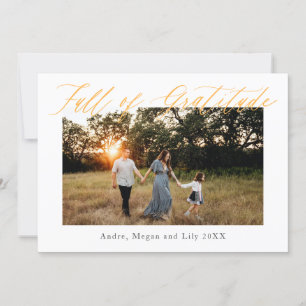 Vol dankbaarheid Thanksgiving vakantie Kaart