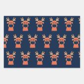 VOL DEER MET FACE MASK FLAT SHEET Wrapping Paper (Voorkant)