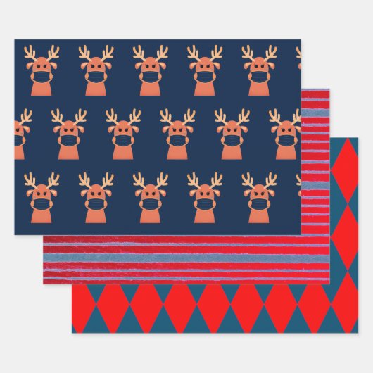 VOL DEER MET FACE MASK FLAT SHEET Wrapping Paper (Set)