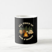 Vol enthousiast voor smores grappig camping ontwer koffiemok (Center)