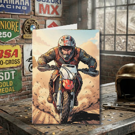 Vol Gas en Klaar om de Motocross Verjaardag te Vie Kaart