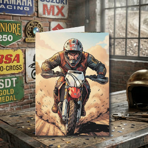 Vol Gas en Klaar om de Motocross Verjaardag te Vie Kaart