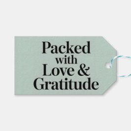 Vol Gevoelens van Dankbaarheid Cadeaulabel