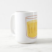 Vol glas bier koffiemok (Voorkant links)