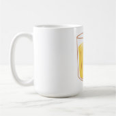 Vol glas bier koffiemok (Links)