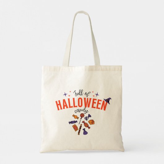 vol Halloween Snoep |  CANVAS TAS (Achterkant)