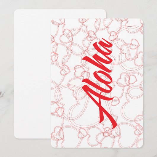 Vol hart Aloha Briefkaart (Voorkant / Achterkant)