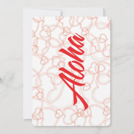 Vol hart Aloha Briefkaart
