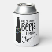 vol kerstbier en kerst | Funny Drink Blikjeskoeler (Blikje Achterkant)