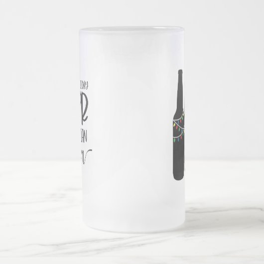 vol kerstbier en kerst | Funny Drink Matglas Bierpul (Center)