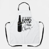 Vol Kerstbier en Vrolijkheid | Grappig Drinken Schort (Voorkant)