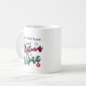 Vol Kerstsfeer Aangepast Koffiemok (Voorkant links)
