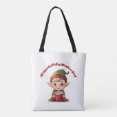 Vol kerstsfeer, Schattige kerstcadeau Tote Bag (Achterkant)
