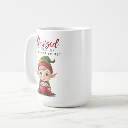 Vol kerstsfeer, vakantie Mok (Voorkant links)