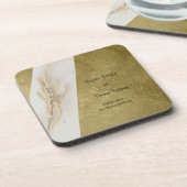 Vol leven bruiloft Onderzetter gunsten (Linkerzijde)