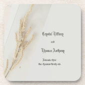 Vol leven bruiloft Onderzetter gunsten (Voorkant)