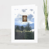 Vol licht, met kerstmis gevouwen Wenskaart Kaart (Voorkant)