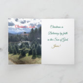 Vol licht, met kerstmis gevouwen Wenskaart Kaart (Binnen)