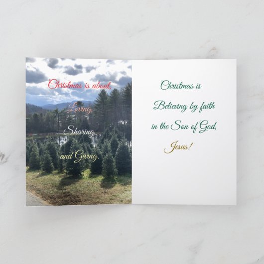 Vol licht, met kerstmis gevouwen Wenskaart Kaart (Binnen)