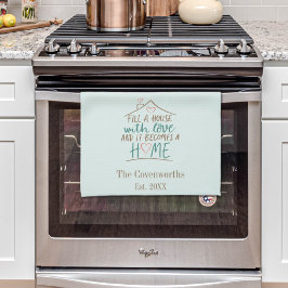 Vol liefde  housewarming theedoek