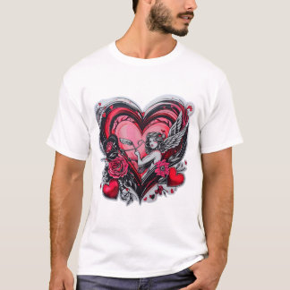 Vol liefde meisje Valentijnsdag T-shirt