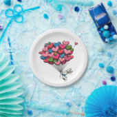 Vol liefde papieren bordje (Feest)