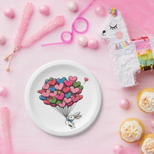 Vol liefde papieren bordje (Feest)