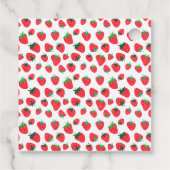 Vol met aardbeien bedankjes labels (Achterkant)
